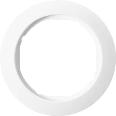 Berker Rahmen 1-fach 138209 | Abdeckrahmen Serie 1930 | Kunststoff Duroplast | polarweiß glänzend | Ø 58mm | IP20