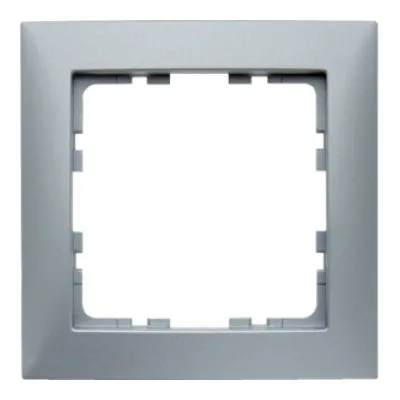 Berker Rahmen 1fach S.1 10119939 | Unterputz | Aluminium matt | Kunststoff | IP20 | 80,5x80,5 mm | RAL 9006