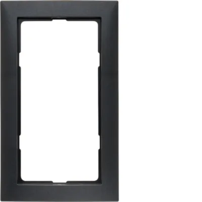 Berker Rahmen 1-fach 13099949 | Abdeckrahmen groß S.1 | Unterputz vertikal | Thermoplast anthrazit matt RAL 7021
