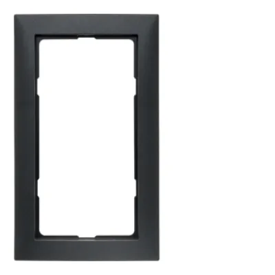 Berker Rahmen 1-fach 13099949 | Abdeckrahmen groß S.1 | Unterputz vertikal | Thermoplast anthrazit matt RAL 7021