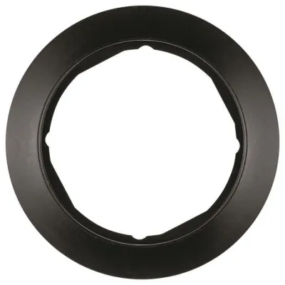 Berker Rahmen 1fach Serie 1930 MAN0100517 | Einbaurahmen Ø58mm | Duroplast matt | Unterputz | Schwarz RAL 9005