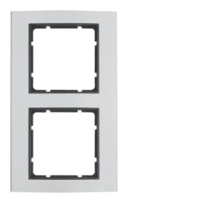 Berker Rahmen 2-fach B.3 10123004 | Abdeckrahmen Aluminium eloxiert matt anthrazit | Unterputz IP20