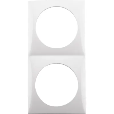 Berker Rahmen 2-fach 918262519 Integro Flow | Modulrahmen Unterputz | Thermoplast glänzend | polarweiß RAL 9010