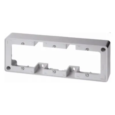 Berker Aufputz-Rahmen 3-fach 10310069 | Kunststoff | polarweiß glänzend | waagerecht & senkrecht | Duroplast | IP20