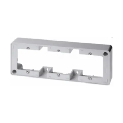 Berker Aufputz-Rahmen 3-fach 10310069 | Kunststoff | polarweiß glänzend | waagerecht & senkrecht | Duroplast | IP20