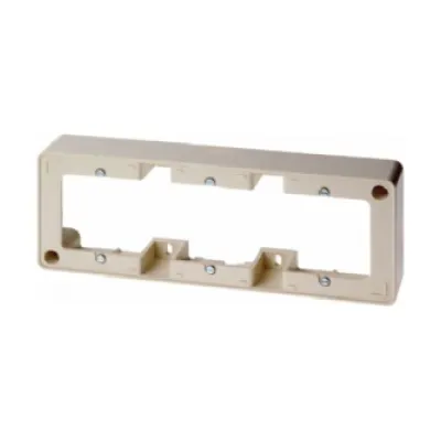 Berker Aufputz-Rahmen 3fach 10310002 | Rahmen für Unterputz | Duroplast | waagerecht & senkrecht | weiß glänzend