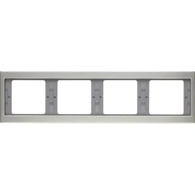 Berker Rahmen 4-fach waagerecht 13837004 | K.5 | Unterputz | Edelstahl matt | Metall | 300x80,5 mm | IP20 | halogenfrei