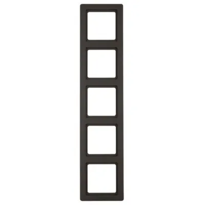 Berker Rahmen 5-fach Q.1 10156086 | Abdeckrahmen Unterputz | Kunststoff Duroplast | matt lackiert | anthrazit