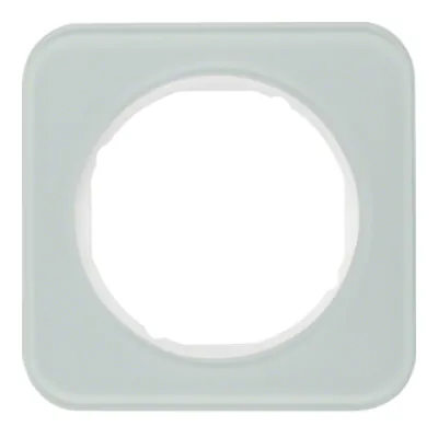 Berker Rahmen 1-fach R.1 10112109 | Glas | polarweiß | Unterputz | glänzend | 81,2x81,2 mm | IP20 | halogenfrei