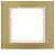 Bild: Berker Rahmen 1-fach B.3 10113046 | Abdeckrahmen Unterputz | Aluminium matt eloxiert | Gold/Polarweiß | IP20 | IK07