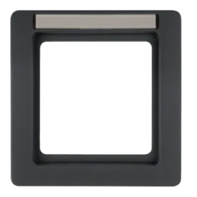Berker Rahmen 1-fach 10116016 Q.1 | Beschriftungsfeld | Unterputz | Kunststoff Duroplast | anthrazit samt matt