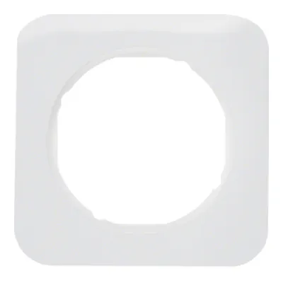 Berker Rahmen 1-fach R.1 | 10112189 | Abdeckrahmen Unterputz | Thermoplast | polarweiß glänzend | 80,7x80,7 mm | IP20