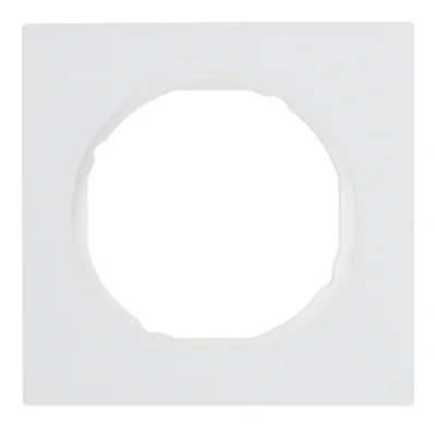Berker Rahmen 1-fach R.3 10112289 | Abdeckrahmen Unterputz | Kunststoff Thermoplast | glänzend | polarweiß RAL 9010