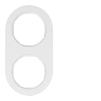 Berker Abdeckrahmen 2-fach | R.Classic | polarweiß glänzend | Kunststoff | IP20 | horizontal/vertikal | Unterputz