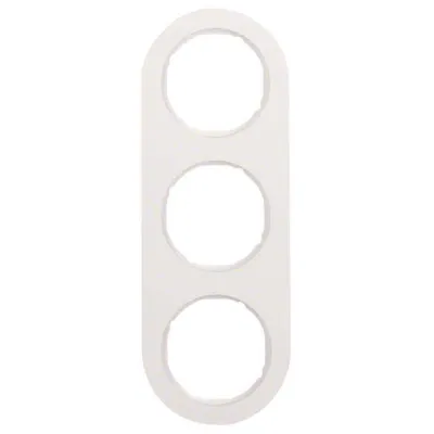 Berker Rahmen 3-fach 10132089 | R.Classic | Kunststoff | polarweiß glänzend | waagerecht/senkrecht montierbar