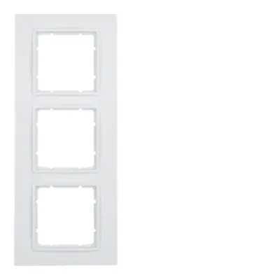 Berker B.7 3fach Rahmen | Abdeckrahmen UP | polarweiß matt | Kunststoff | RAL 9010