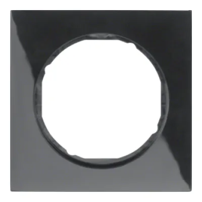Berker Rahmen R.3 10112245 | 1-fach Abdeckrahmen | Kunststoff Thermoplast | glänzend | Unterputz | schwarz