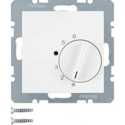 Berker Raumtemperaturregler 20261909 | Thermostat Unterputz S.1/B.3/B.7 | Bimetall | 250V 5A | IP20 | polarweiß matt