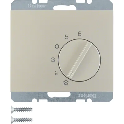 Berker Raumtemperaturregler 20267104 | Thermostat Unterputz | Wechsler 230V IP20 | Bimetall | K.5 Edelstahl Lackiert