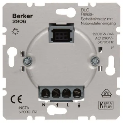 Berker Relais Schalteinsatz mit Nebenstelleneing 2906