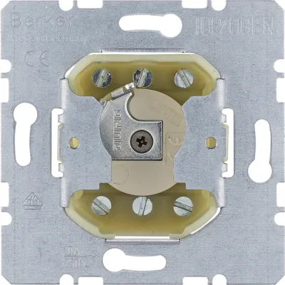 Berker Jalousie-Schlüsselschalter 2-polig | Unterputz | Profil-Halbzylinder | Tast-Rast | 10A 250V | IP20