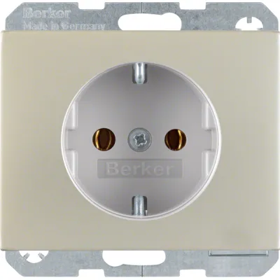 Berker Steckdose SCHUKO 47157004 K.5 | Unterputz | 16A 250V | Edelstahl matt | Metall | Steckklemmen | IP20
