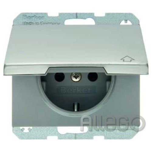 Bild: Berker SCHUKO-Steckdose eds m.Klappdeckel 47517104