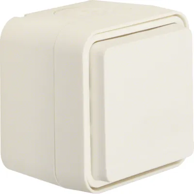 Berker SCHUKO Steckdose 47633502 W.1 | Aufputz | Klappdeckel | IP55 | erhöhter Berührungsschutz | 16A 250V | weiß