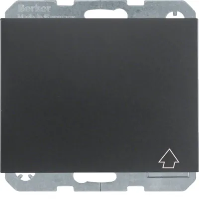 Berker SCHUKO Steckdose 47517106 K.1 | Klappdeckel | erhöhter Berührungsschutz | Unterputz | 16A 250V | anthrazit matt