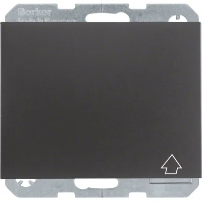 Berker SCHUKO Steckdose 47517106 K.1 | Klappdeckel | erhöhter Berührungsschutz | Unterputz | 16A 250V | anthrazit matt