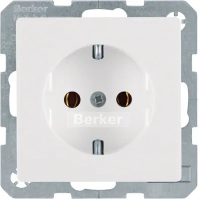 Berker Steckdose SCHUKO 41436089 Q.1/Q.3 | Unterputz | Schraubklemme | Duroplast | IP20 | matt | polarweiß