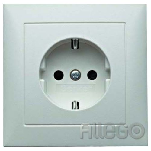 Bild: Berker Schuko-Steckdose pws/matt mit Abdeckplatte 47229909