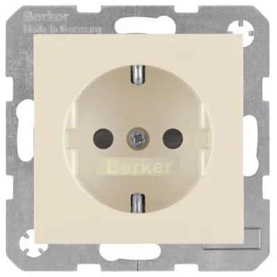 BERKER SCHUKO-Steckdose S.1 41238982 | Unterputz | erhöht. Berührungsschutz | weiß glänzend | 16A 250V | Kunststoff