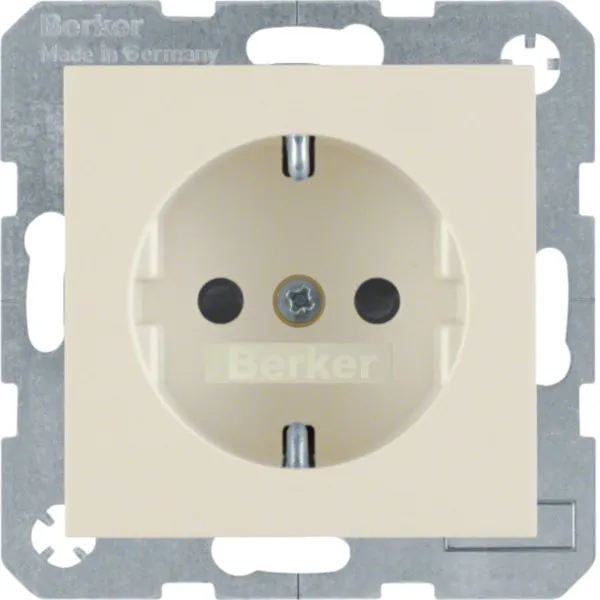 Berker Schuko Steckdose 47238982 S.1 | Unterputz | erhöhtem Berührungsschutz | Steckklemmen | 16A 250V | weiß glänzend