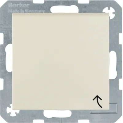 Berker SCHUKO-Steckdose 47518982 | Unterputz | Klappdeckel | 16A 250V | Steckklemmen | Kunststoff glänzend | weiß