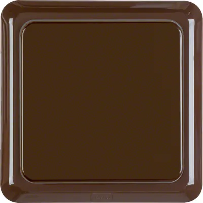 Berker Steckdose SCHUKO 471801 | Unterputz IP44 | Klappdeckel | Rahmen | Steckklemmen | braun glänzend | Kunststoff