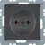 Bild: Berker Steckdose ohne Schutzkontakt 6167036086 Q.1/Q.3 anthrazit samt Berker Ste