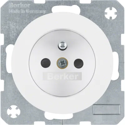 Berker Steckdose pows/gl m.Schutzkontaktstift 6768762089