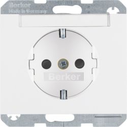 BERKER Steckdose SCHUKO 47387009 polarweiss glänzend
