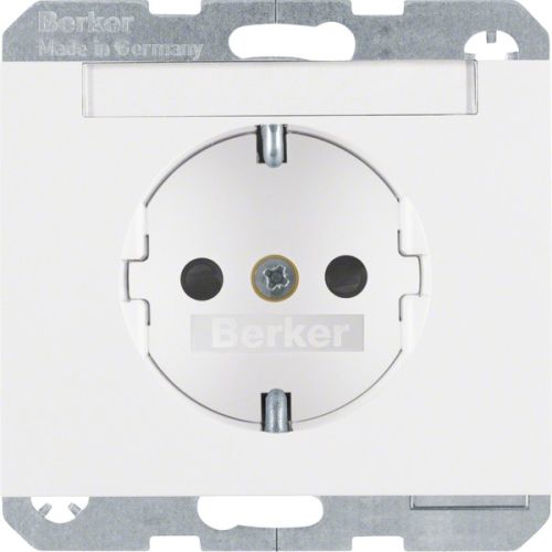 Bild: BERKER Steckdose SCHUKO 47387009 polarweiss glänzend