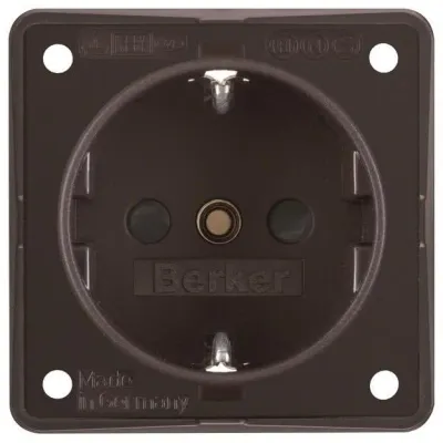 BERKER Steckdose SCHUKO 941952501 braun matt