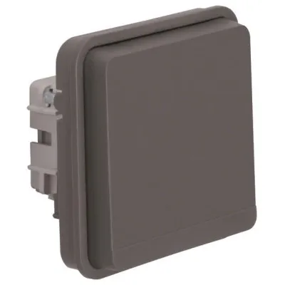 Berker Steckdoseneinsatz 6768803515 | SCHUKO-Steckdose mit Schutzkontaktstift | IP55 | Klappdeckel | Aufputz/Unterputz