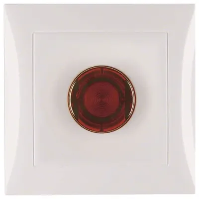 Berker Stiegenhaustaster E10 51018989 | Treppenhaustaster komplett | Unterputz | IP20 | polarweiß glänzend | Duroplast