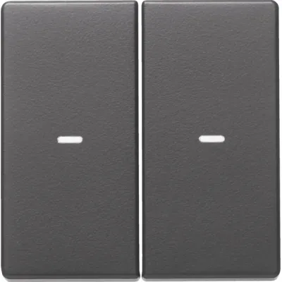 Berker Abdeckung für Tastsensor-Modul 2fach 80960326 | Wippe Q.1/Q.3 | mit Linse | anthrazit matt | Kunststoff | IP20