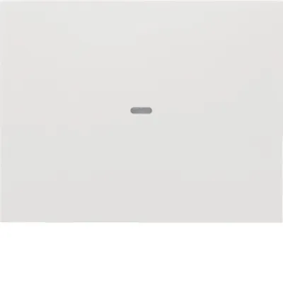 Berker Kontrollwippe Schalter 1fach 80960279 K.1 | mit klarer Linse | polarweiß glänzend | Kunststoff Thermoplast | IP20