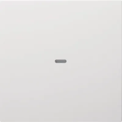 Berker Wippe 1fach 80960289 | Schalterabdeckung S.1/B.3/B.7 | Kontrollfenster | Thermoplast | IP20 | polarweiß glänzend