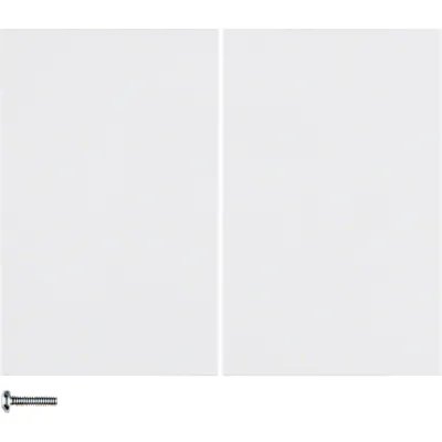 Berker Taste 2-fach 85142179 | K.1 Serie | Kunststoff Thermoplast | polarweiß glänzend | RAL 9010 | halogenfrei