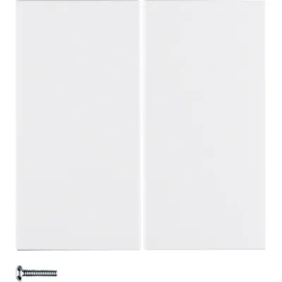 Berker Taste 2fach 85142188 | Schalter/Dimmertaste S.1/B.3/B.7 | Kunststoff | matt | polarweiß RAL 9010 | halogenfrei