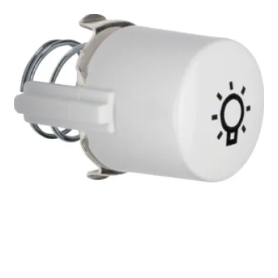 Berker Tasterknopf 1226 Serie 1930 | Drucktaster Lichtsignal | Duroplast | glänzend | IP20 | polarweiß RAL 9010
