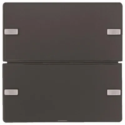 Berker Tastsensor 2fach Komfort 80142326 KNX Unterputz | Beschriftungsfeld | LED-Anzeige | Temperaturfühler | anthrazit